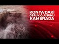 Konya&#39;da obruk oluşumunu görüntülerken yaşadığı korku dolu anları anlattı