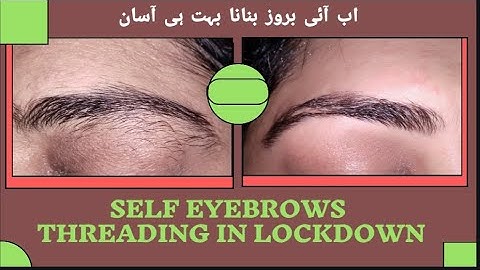How to do self eyebrows threading at home / Self Eyebrows threading tutorial / Shape brows at home