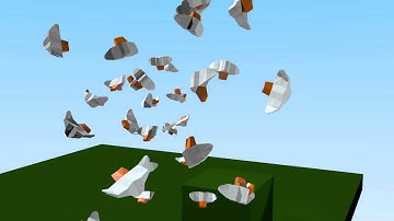 Blender: Flock of Birds using Boid Particles