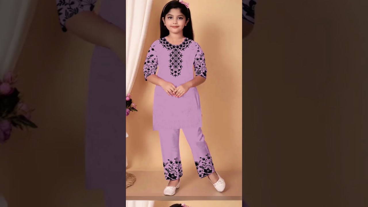 Pakistani kids cord set size 32 34 36