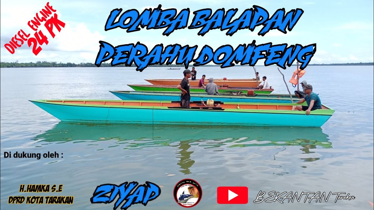 Lomba balap perahu domfeng 2020