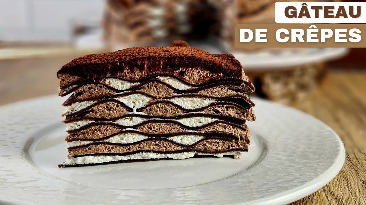 Gâteau de crêpes aux motifs de vagues : la recette complète avec les astuces pour la réussir #crêpes