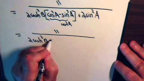 Hyperbolic - Trigonmetric Functions Example #3 Part 2