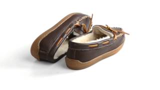 Minnetonka Moccasin Boat Moc Shoes - Leather, Faux-Fur Lined (For Women)