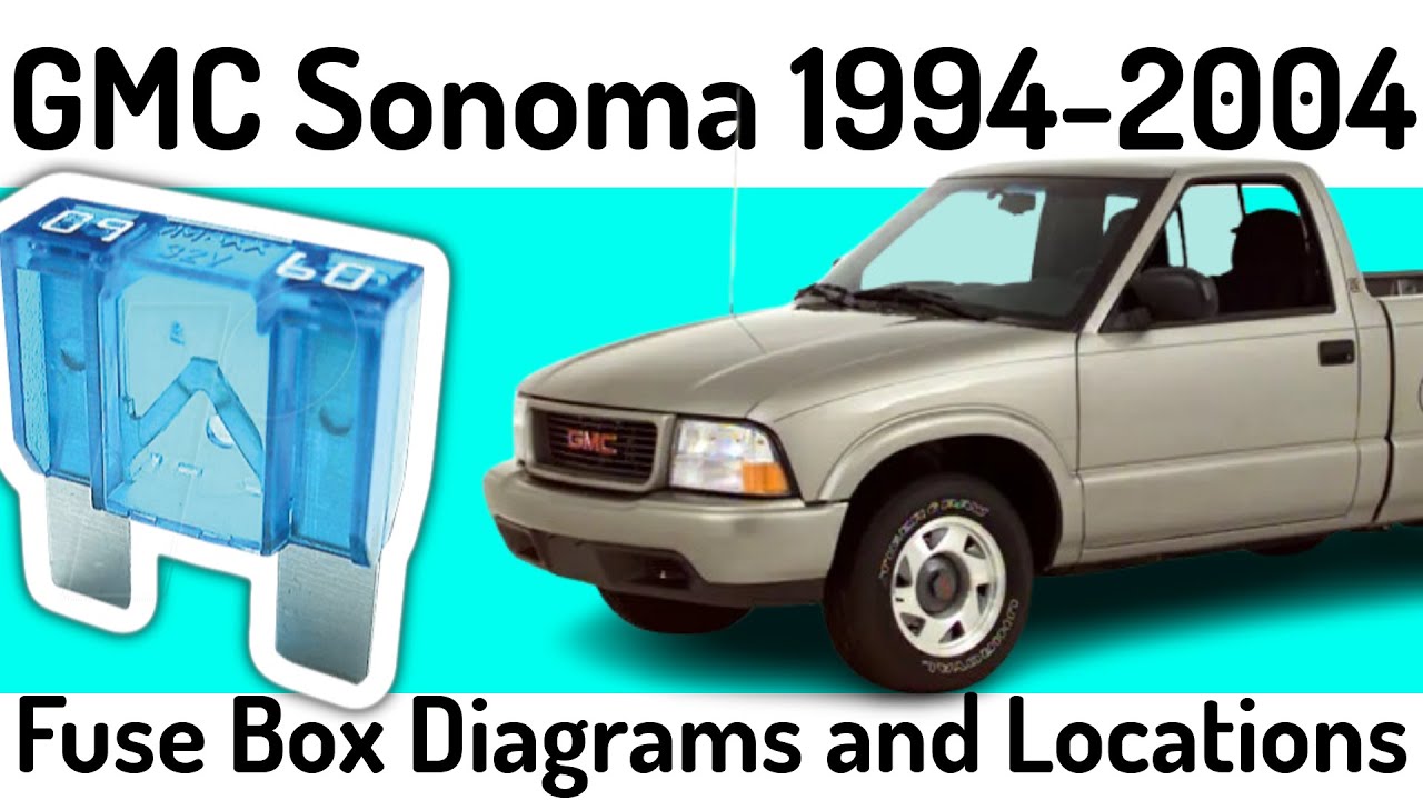 (1994-2004) GMC Sonoma Fuse Box Diagrams and Fuse Panel Locations✅