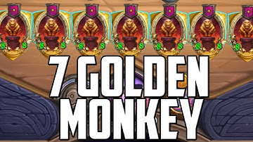 7 Golden Monkeys in One Game | Hearthstone Battlegrounds