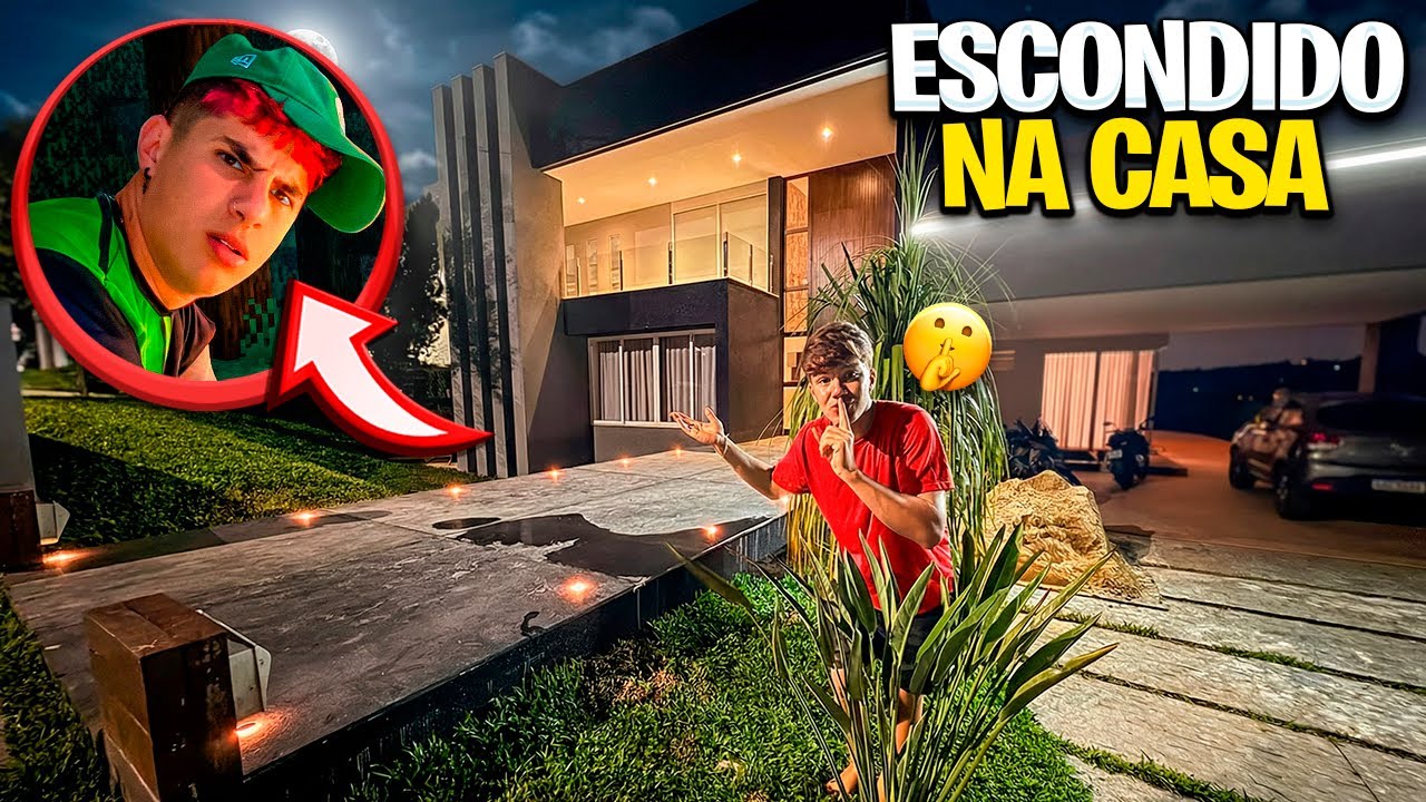 PASSEI UMA NOITE ESCONDIDO NA CASA DO VOID*deu ruim!! - YouTube