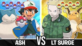 Ash Vs Lt Surge  Pokemon Battle