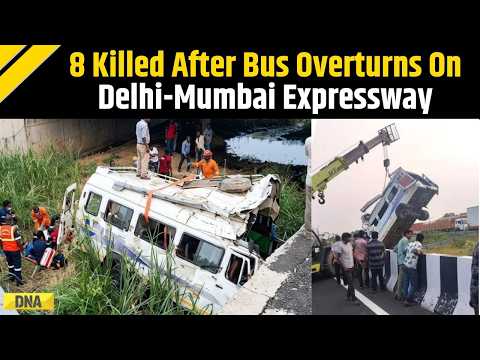 Kota Bus Accident: 8 Killed Many Injured After Bus Overturns On Delhi-Mumbai Expressway In Rajasthan