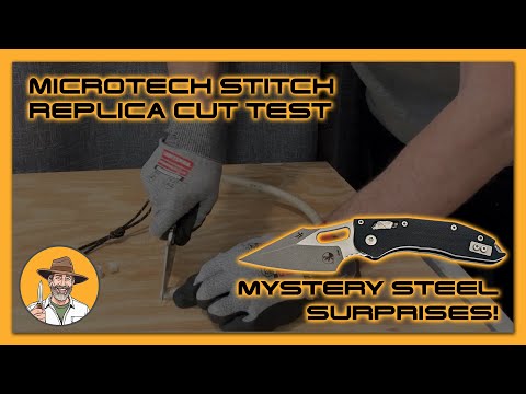 Microtech Stitch Replica Cut Test: Mystery Steel Surprises!