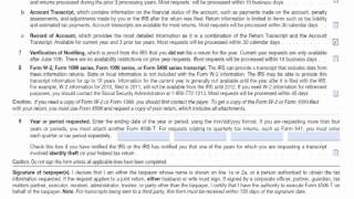 How to fill out the 4506T form.