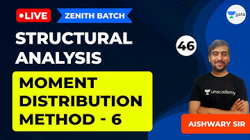 Moment Distribution Method - 6 | Lec 46 | Structural Analysis | GATE/ESE Civil Exam | Aishwary Sir