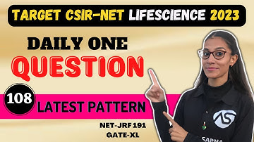 Daily One Question Practice || CSIR-NET LIFESCIENCE |#apnasapnajf