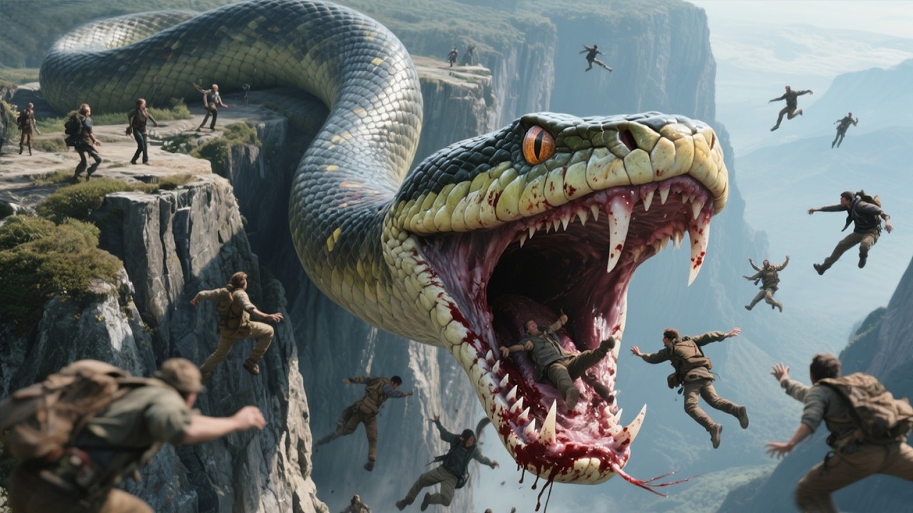 【DRAMA】探险队勇闯死亡禁区，悬崖下竟是噬人巨蟒与无尽深渊