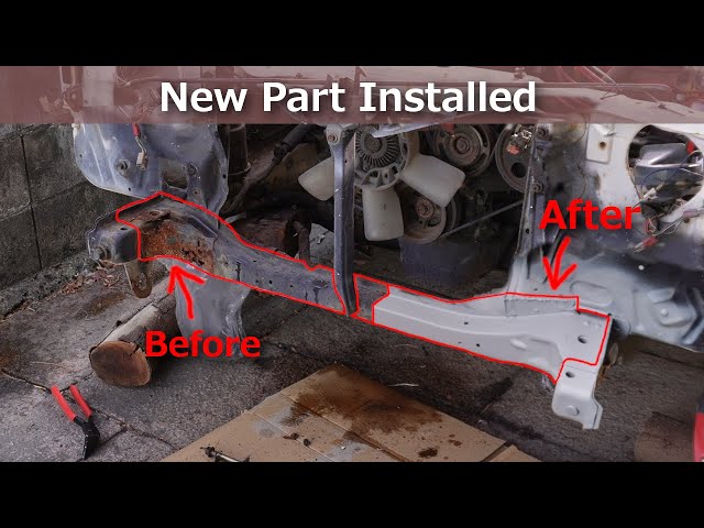Replacing The Cross Member On The AE86 - YouTube