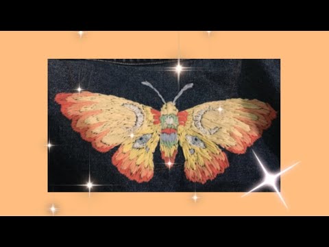 Super Cool Moth Embroidery