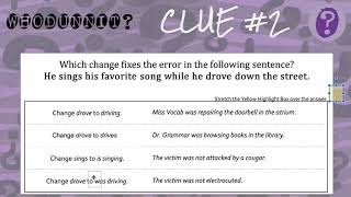 Whodunnit Instructions - Verb Tense Shift