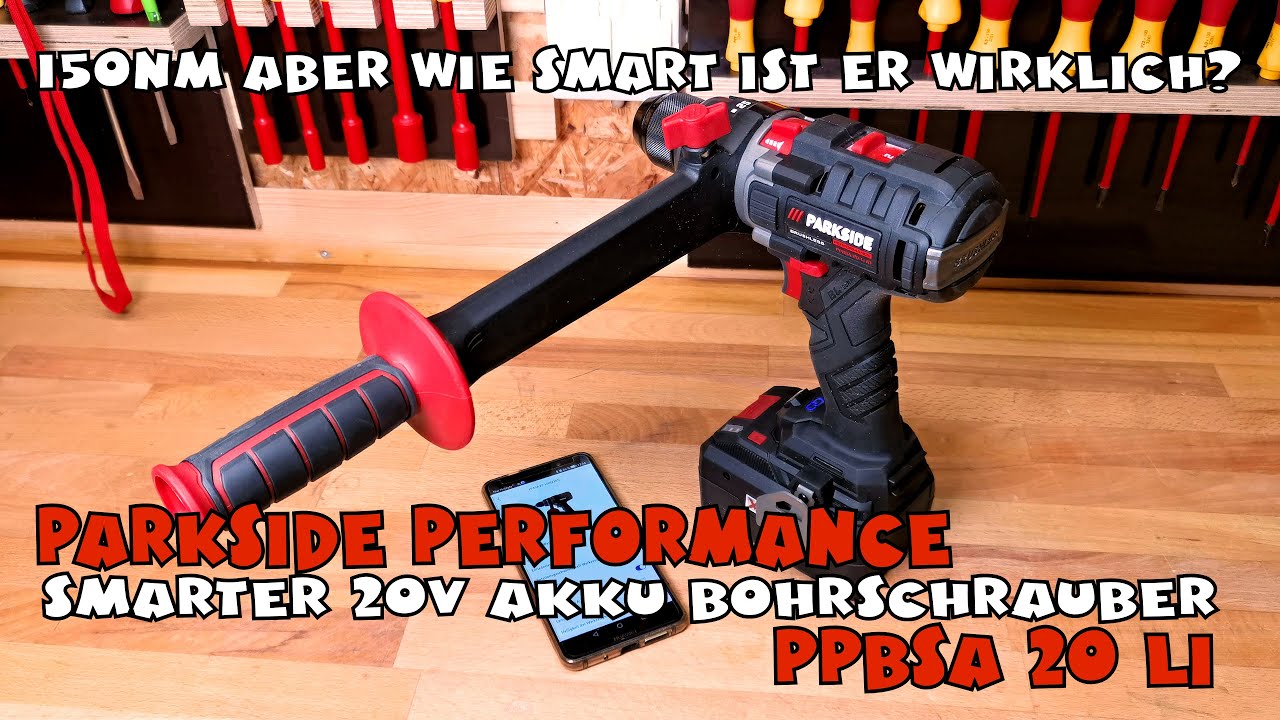 Smart Akku-Bohrschrauber PARKSIDE PERFORMANCE PPBSA 20-Li - YouTube
