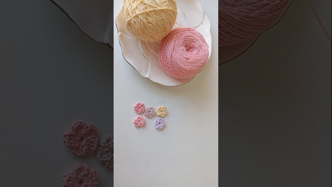 🌸 Easy Mini Crochet Flowers | Beginner Friendly Crochet Tutorial 