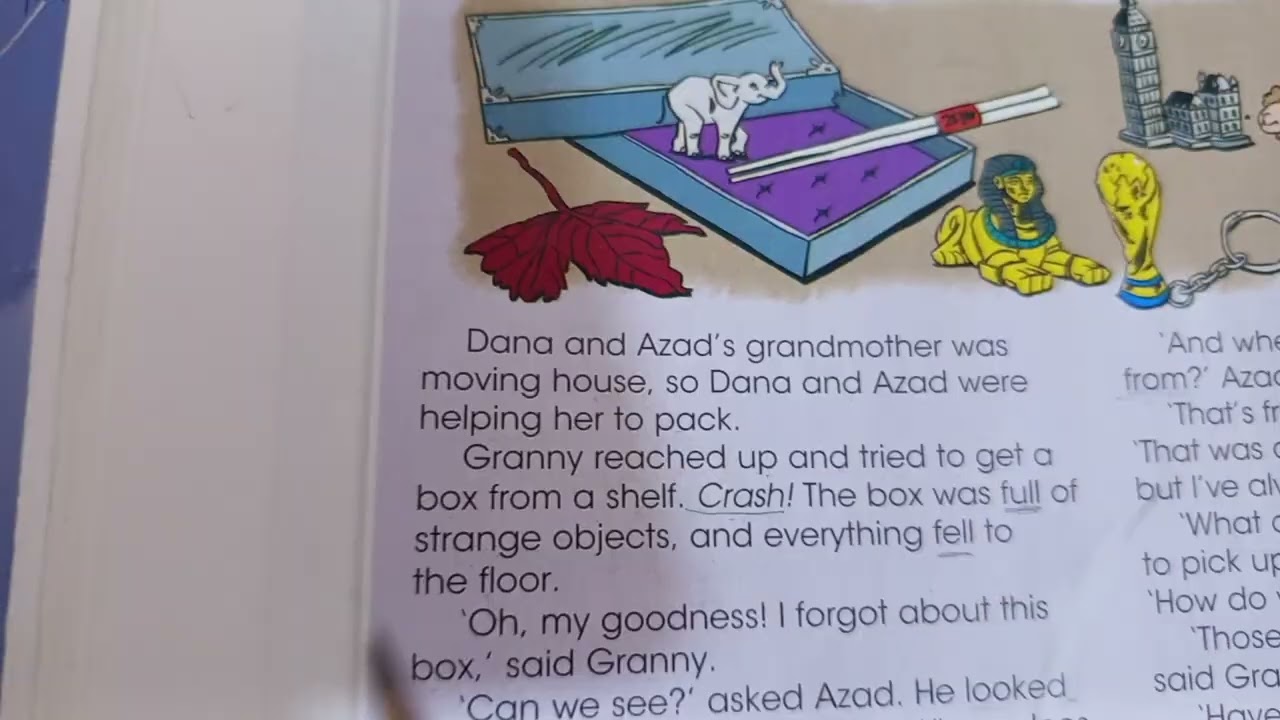 انكليزي صف اول متوسط صفحه 44 كتاب الطالب قطعة مساعدة الجده