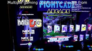 Custom 4 Player Arcade Cabinet with Dynamic Marquee