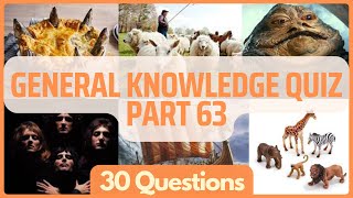 General Knowledge Pub Quiz Trivia | Part 63