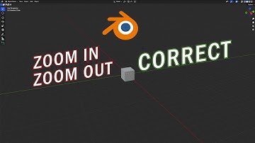 How To Zoom In And Zoom Out in Blender