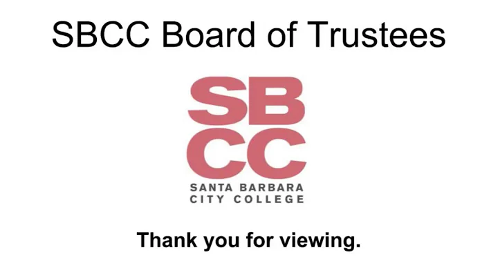 SBCC Board Of Trustees 4/27/2017 - DayDayNews