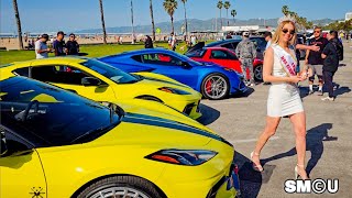 𝗩𝗥𝗢𝗢𝗠! Exotic Supercars Take Over Santa Monica Beachfront