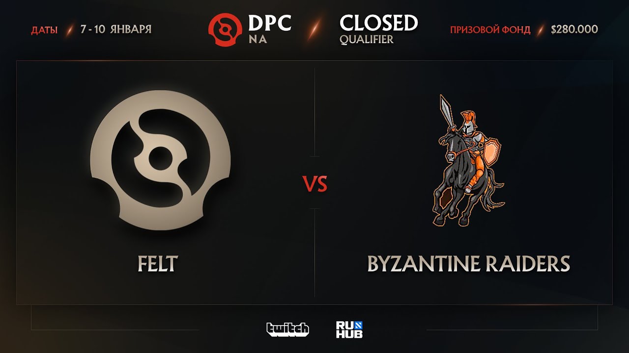 Felt vs Byzantine Raiders, Dota Pro Circuit 2021: Season 1 - NA, bo3, game 2 [4ce & Lex]