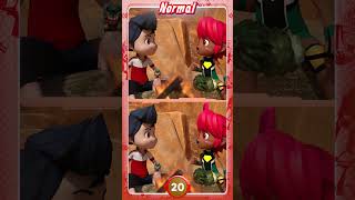 [Normal] Spot The Difference : Dino core [3] #hard_warm_up #three #twogames #shorts