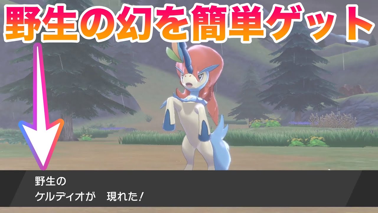 【衝撃】野生のケルディオの超簡単な入手方法がヤバすぎた！！！【冠の雪原/ポケモン剣盾有料DLC】