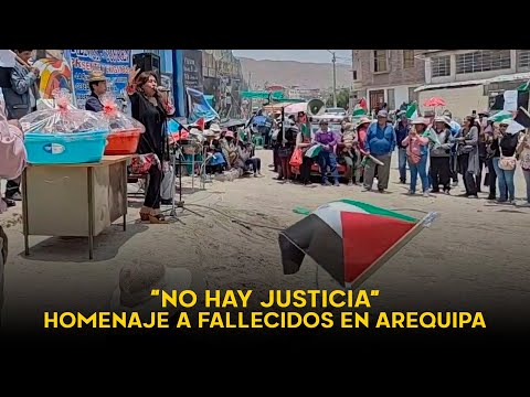 Arequipa: pobladores del Cono Norte rinden homenaje a fallecidos durante protestas contra Boluarte