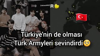 Btsin Paylaştığı Haritada Türkiye Olması Türk Armyleri Sevindirdi