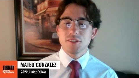 Mateo Gonzalez: 2022 Junior Fellows Program Display Day
