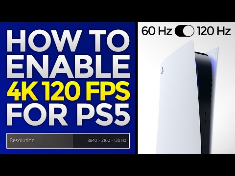 ? PS5 - How To Enable 120 FPS On Playstation 5 Playing Games !