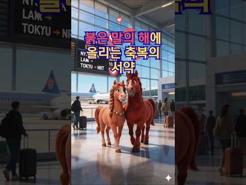 붉은 말의 해에 올리는 축복의 서약! #붉은말의해 #신혼여행브이로그 #shorts