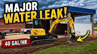We Found a MAJOR Underground Water Leak at Our New Car Wash!