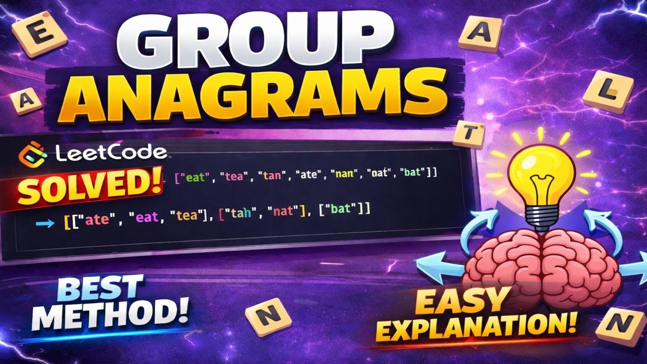 Group Anagrams | LeetCode Solution Explained with Best & Easy Approach