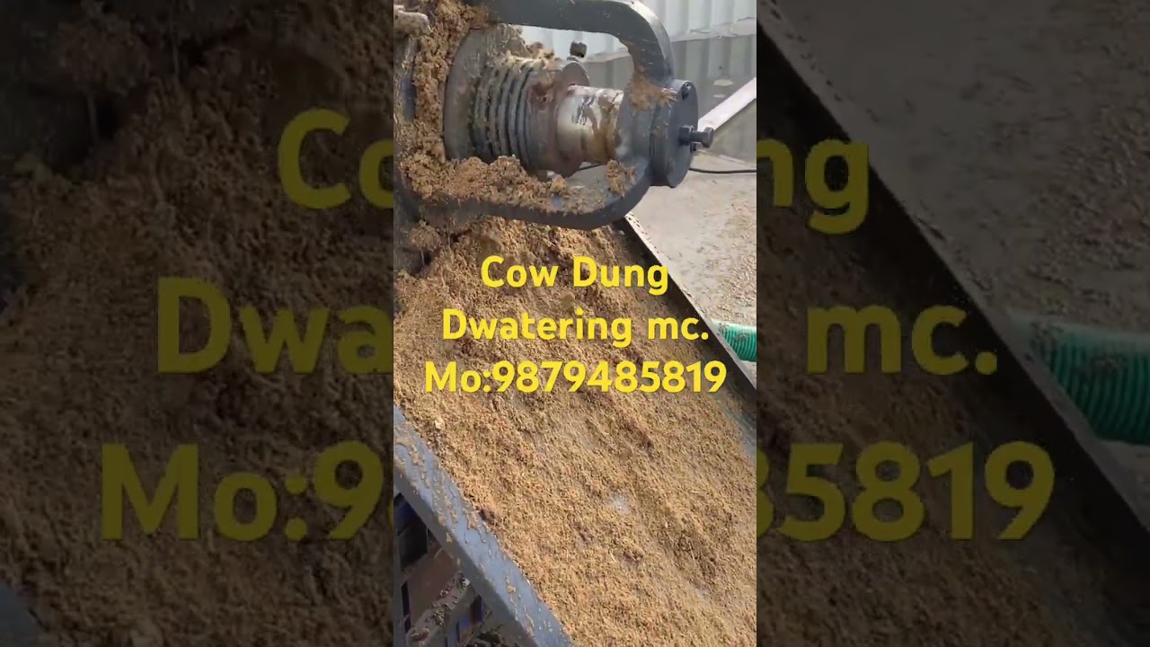 Cow Dung Dewatering Machine Operation