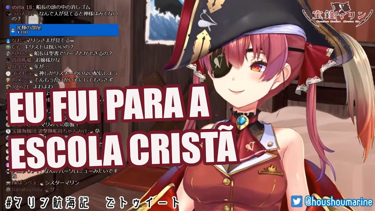 [Houshou Marine] Entrou para uma escola cristã | Legendado PT/BR