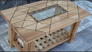 Coffee Table Made from Wooden Scrap