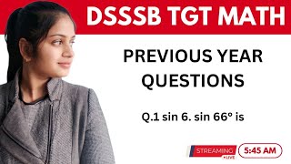 dsssb tgt math previous year questions