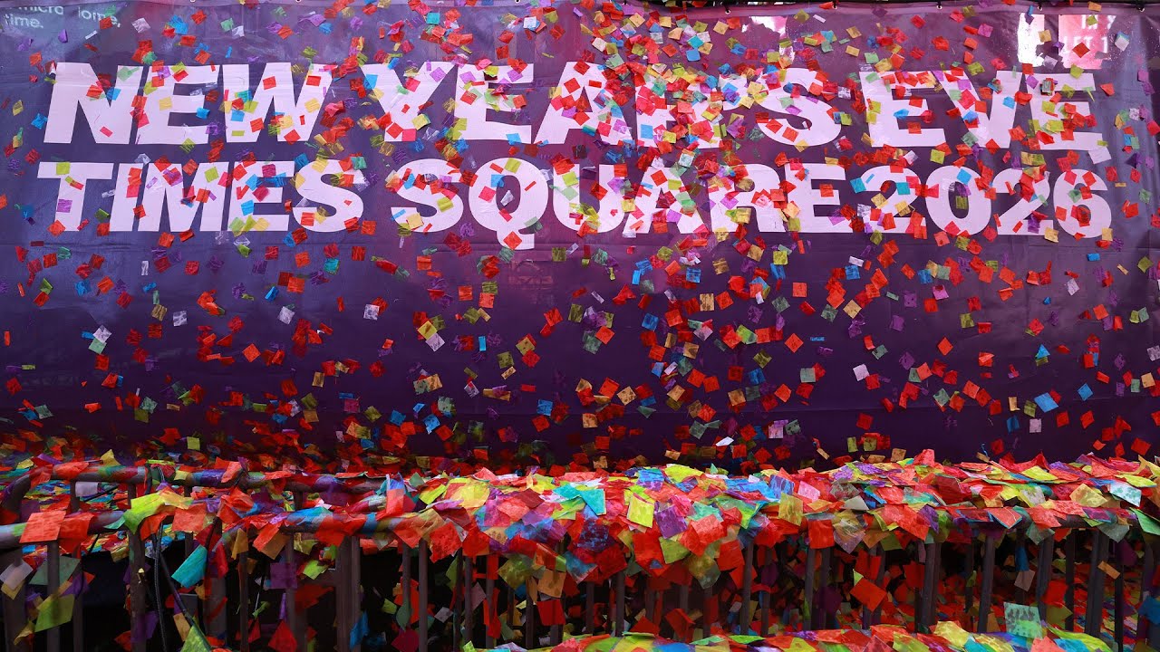 New Year's Eve Organizers Test 2026 Times Square Confetti