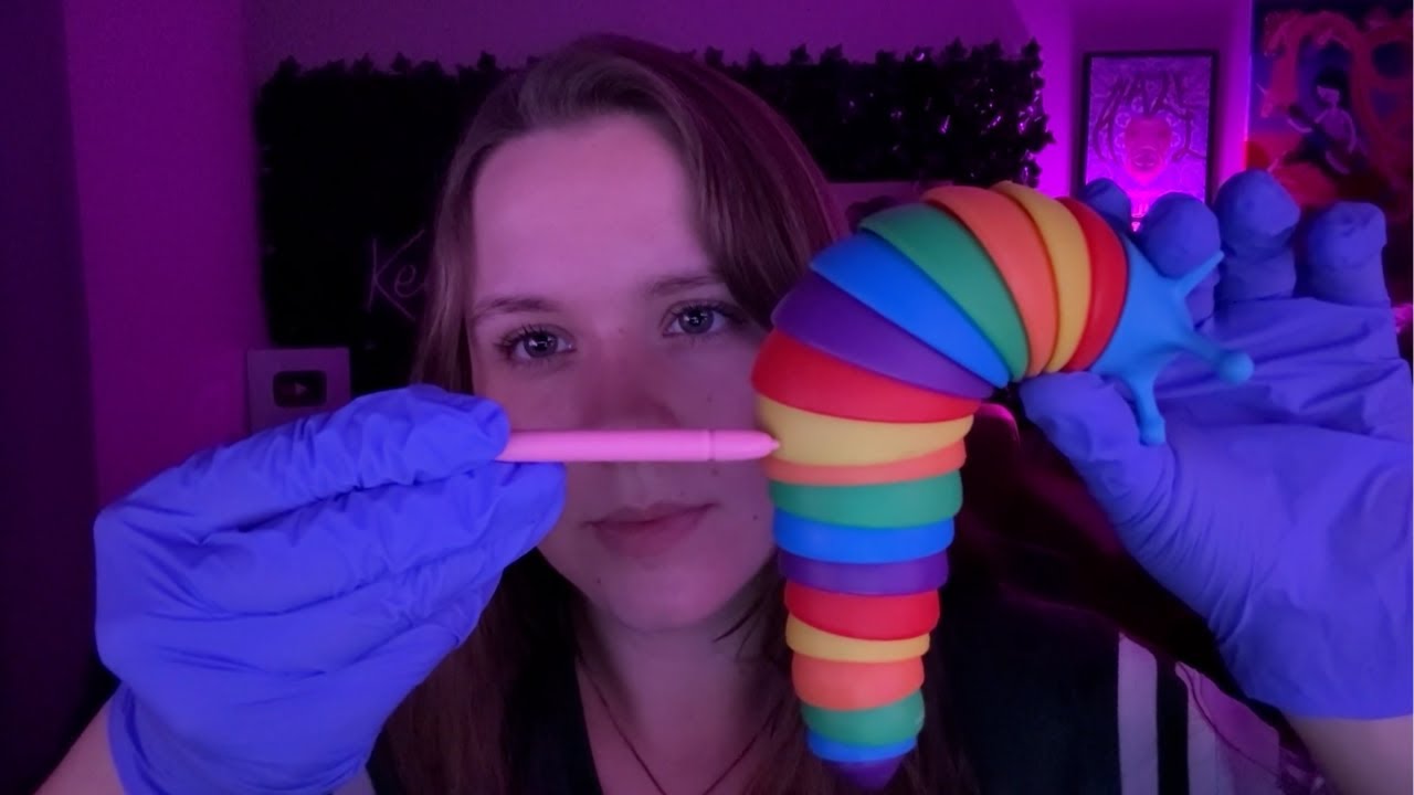 Fast ASMR Cranial Nerve Exam For Sleep (up-close & personal)