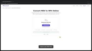 Convert MOV to MP4 in Seconds — Free & No Signup