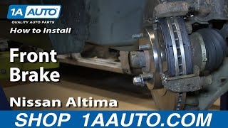 How to Replace Front Brakes 0206 Nissan Altima