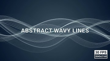 Looped Abstract Wavy Lines Stock Motion Graphics