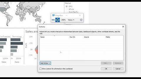 Creating dashboard highlight actions in Tableau