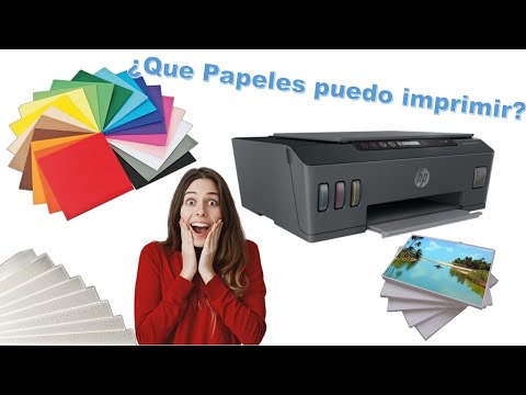 Que tipos de papel puedo imprimir en impresoras Hp.😁